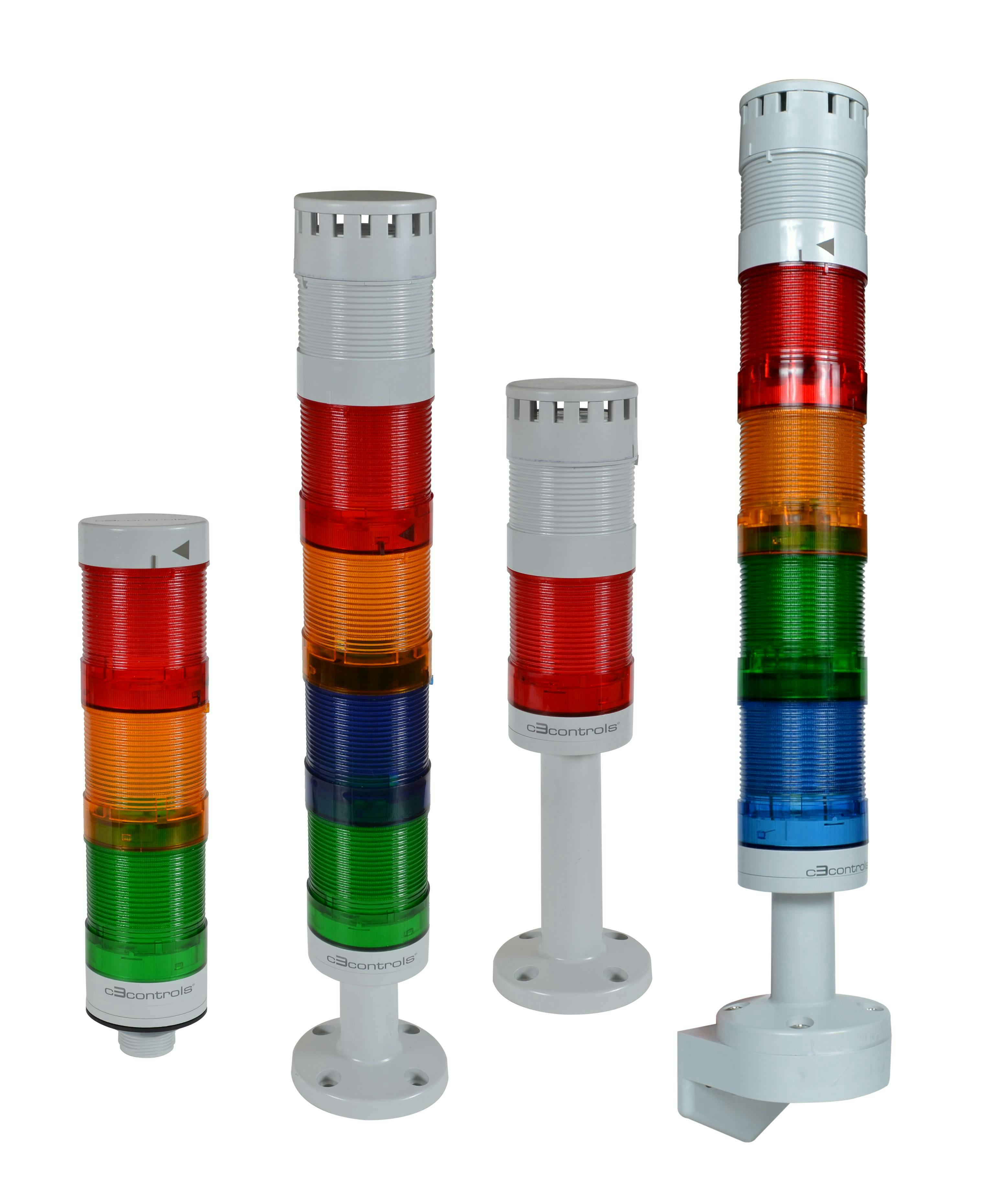 Figure 3: Some downsides of adding more colors could include increasing the height of the stacklight when there is not adequate room available or reducing visibility and line of sight to all of the colors in the stack.