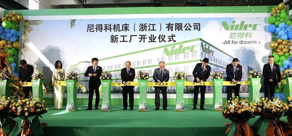 Figure 1: Nidec’s factory in China launched its full-scale operation on October 11.