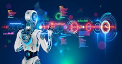 Robotics, AI and SDA concept Robotics, AI and SDA concept