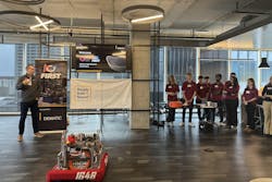 Figure 3: The team presentation demonstrated STEM education in action. Figure 3: The team presentation demonstrated STEM education in action.