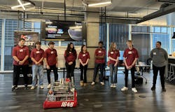 Figure 4: The robotics team had the opportunity to connect with engineers and executives. Figure 4: The robotics team had the opportunity to connect with engineers and executives.