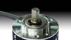 Closeup of rotary encoder on gradient background Closeup of rotary encoder on gradient background