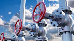 Gas pipes with pressure valves