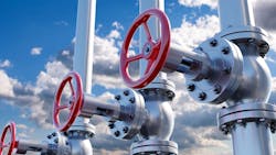 Gas pipes with pressure valves Gas pipes with pressure valves