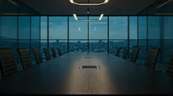 Photo of an office boardroom