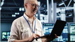 Proactive professional navigating network of server hardware in industrial hub Proactive professional navigating network of server hardware in industrial hub