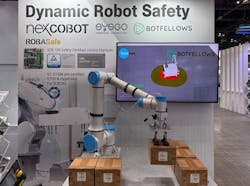 NexCobot in collaboration with German partner Sysgo and BotFellows has developed a high-safety-level robotic dynamic safety collaboration space. NexCobot in collaboration with German partner Sysgo and BotFellows has developed a high-safety-level robotic dynamic safety collaboration space.