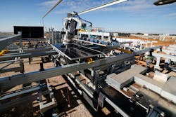 Figure 2: Comau built the MR4Weld mobile robot to autonomously weld up to 170 m of steel in a single shift. Figure 2: Comau built the MR4Weld mobile robot to autonomously weld up to 170 m of steel in a single shift.