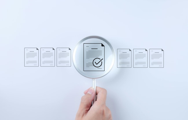 Document review process and quality control concept