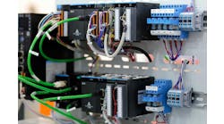 PLC based industrial automation system close up. Selective focus. PLC based industrial automation system close up. Selective focus.