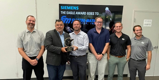 Electro-Matic with the Siemens Bronze Eagle Award