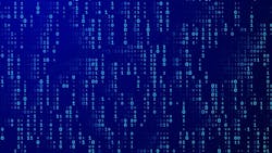 Abstract Blue Binary Software Programming Code Background Abstract Blue Binary Software Programming Code Background