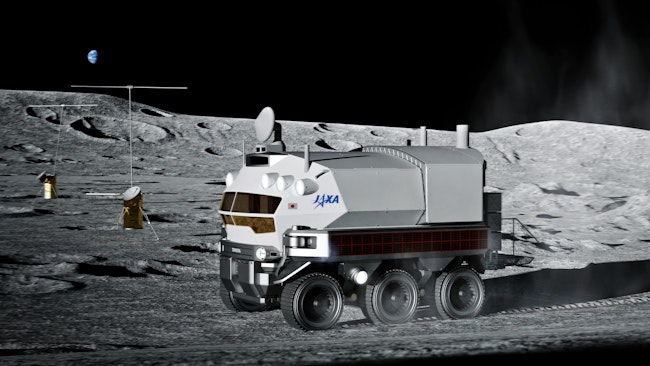 Conceptual drawing of the manned pressurized rover.