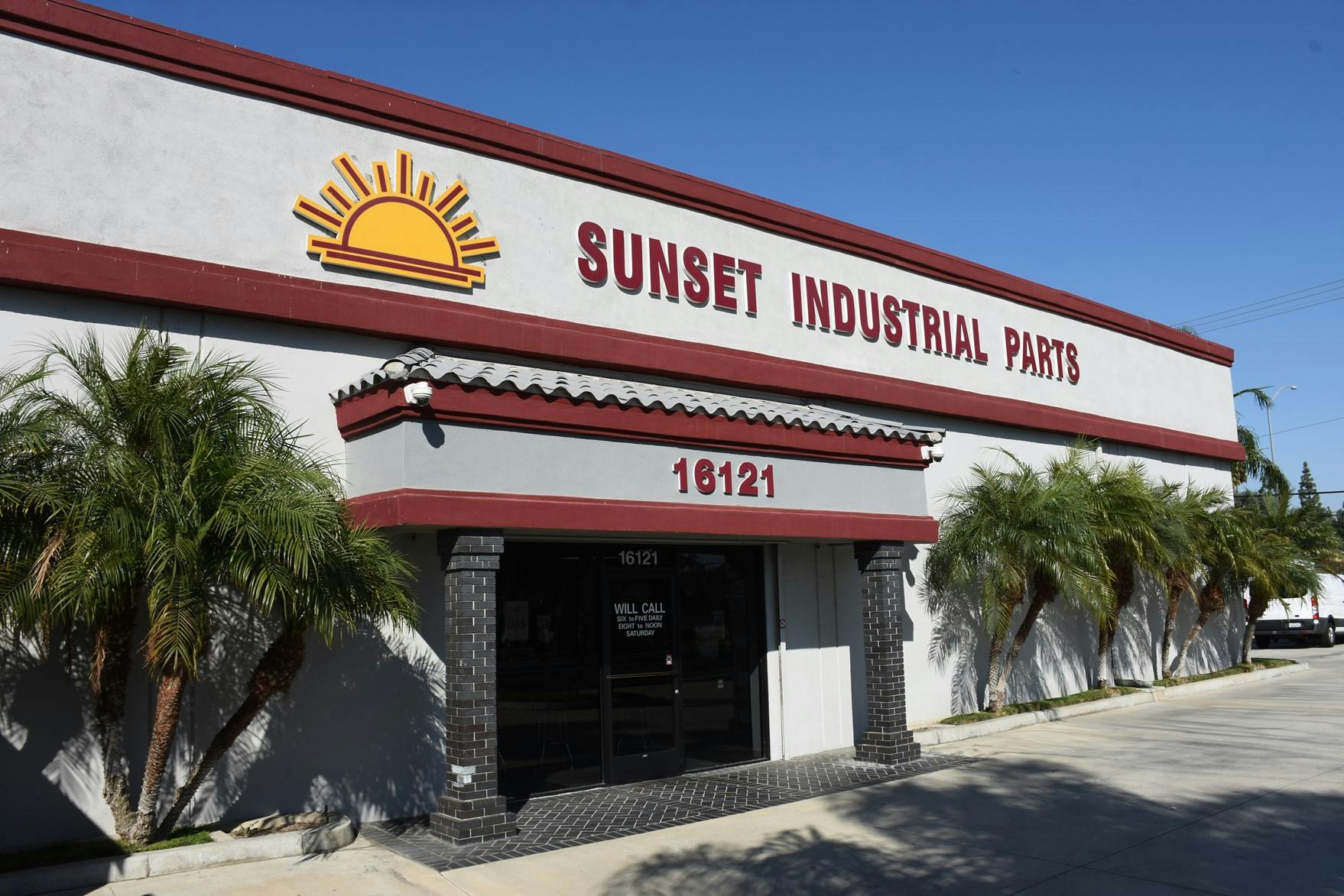 Exterior of Sunset Industrial building