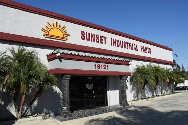 Exterior of Sunset Industrial building