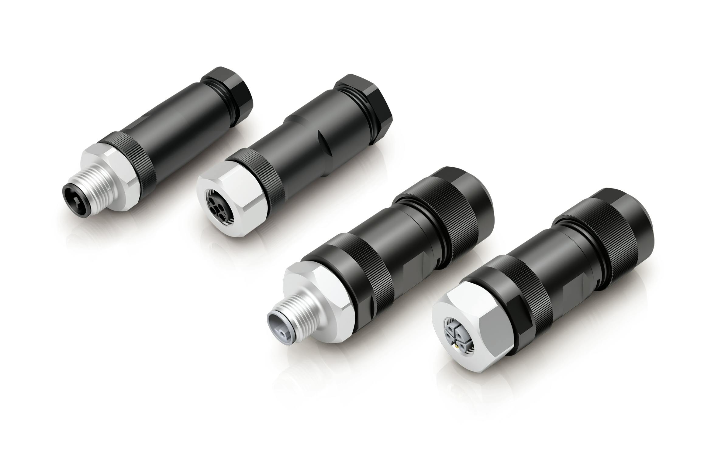 Binder M12 L-and T-coded connectors