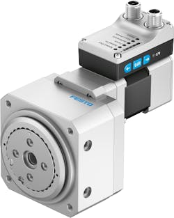 Figure 1: The Festo ERMS is a stepper motor with an integrated drive for simple swiveling tasks. Figure 1: The Festo ERMS is a stepper motor with an integrated drive for simple swiveling tasks.