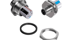 Weidmuller M12 panel receptacles with Push In technology Weidmuller M12 panel receptacles with Push In technology