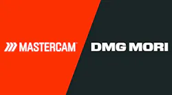 Mastercam and DMG MORI combination logo