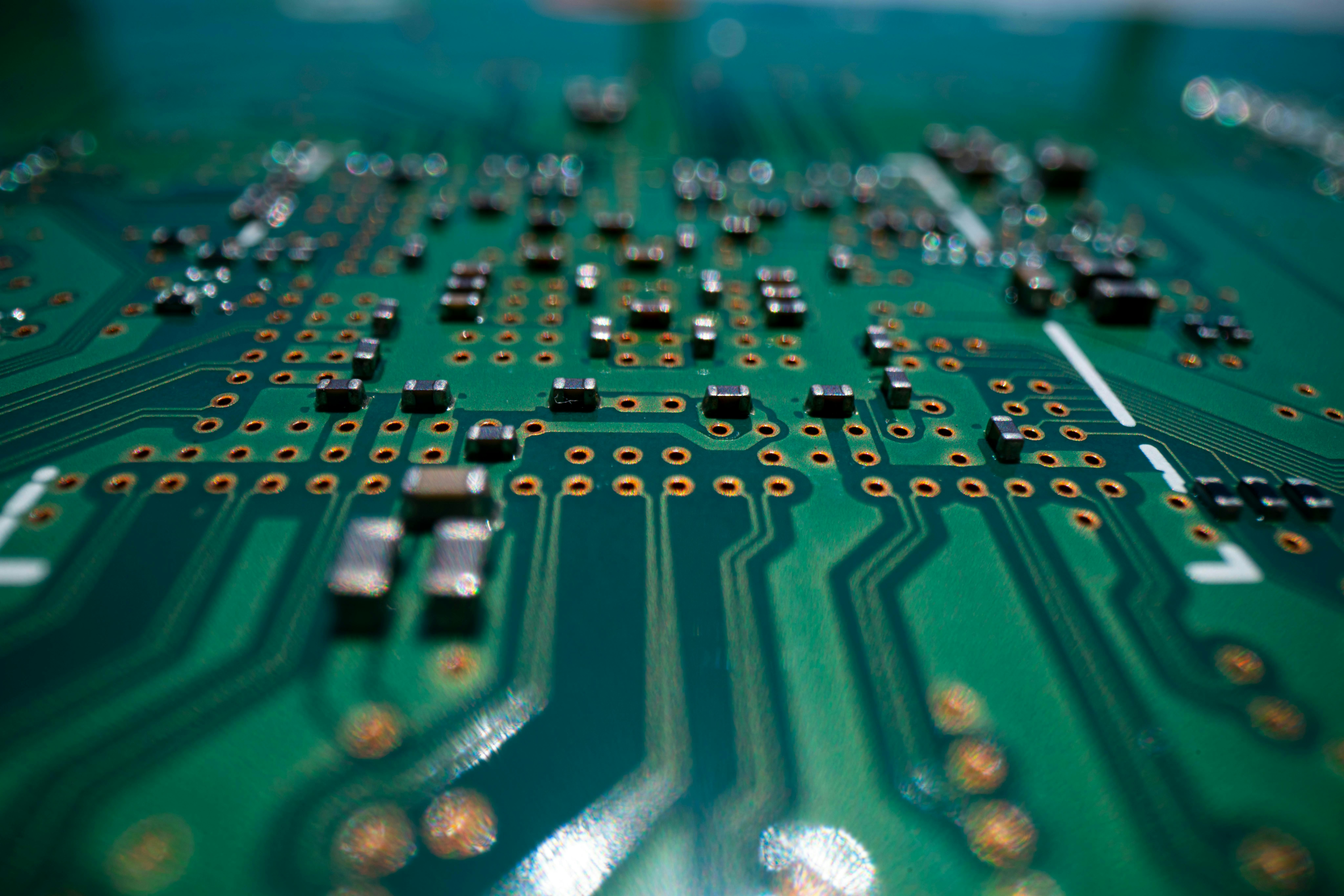 Electronic circuit board close up. Computer Motherboard with electrons. Computer circuit board with electrons. Electronic computer hardware technology. Motherboard digital chip. Tech service.