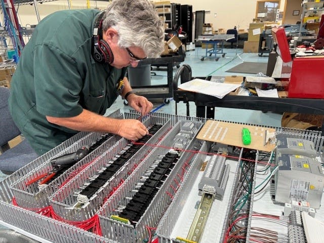 Huffman Engineering has two UL-certified panel shops where it designs and builds its own panels.