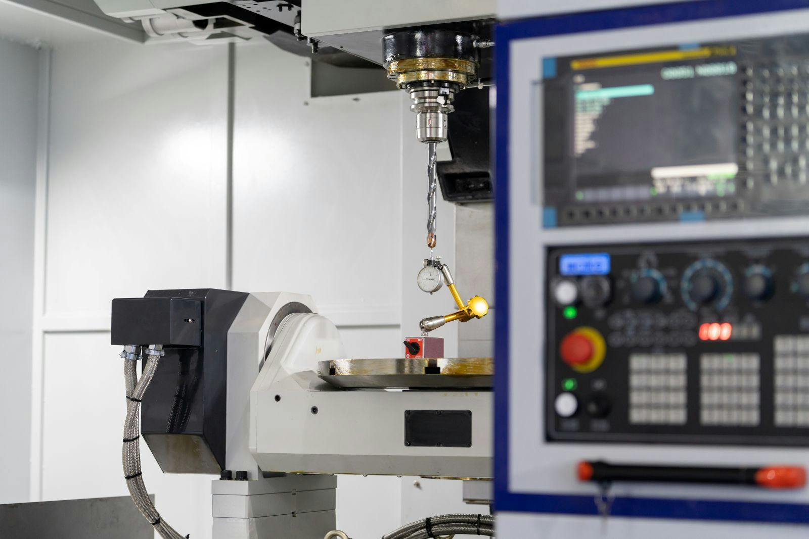 machine tool working in factory