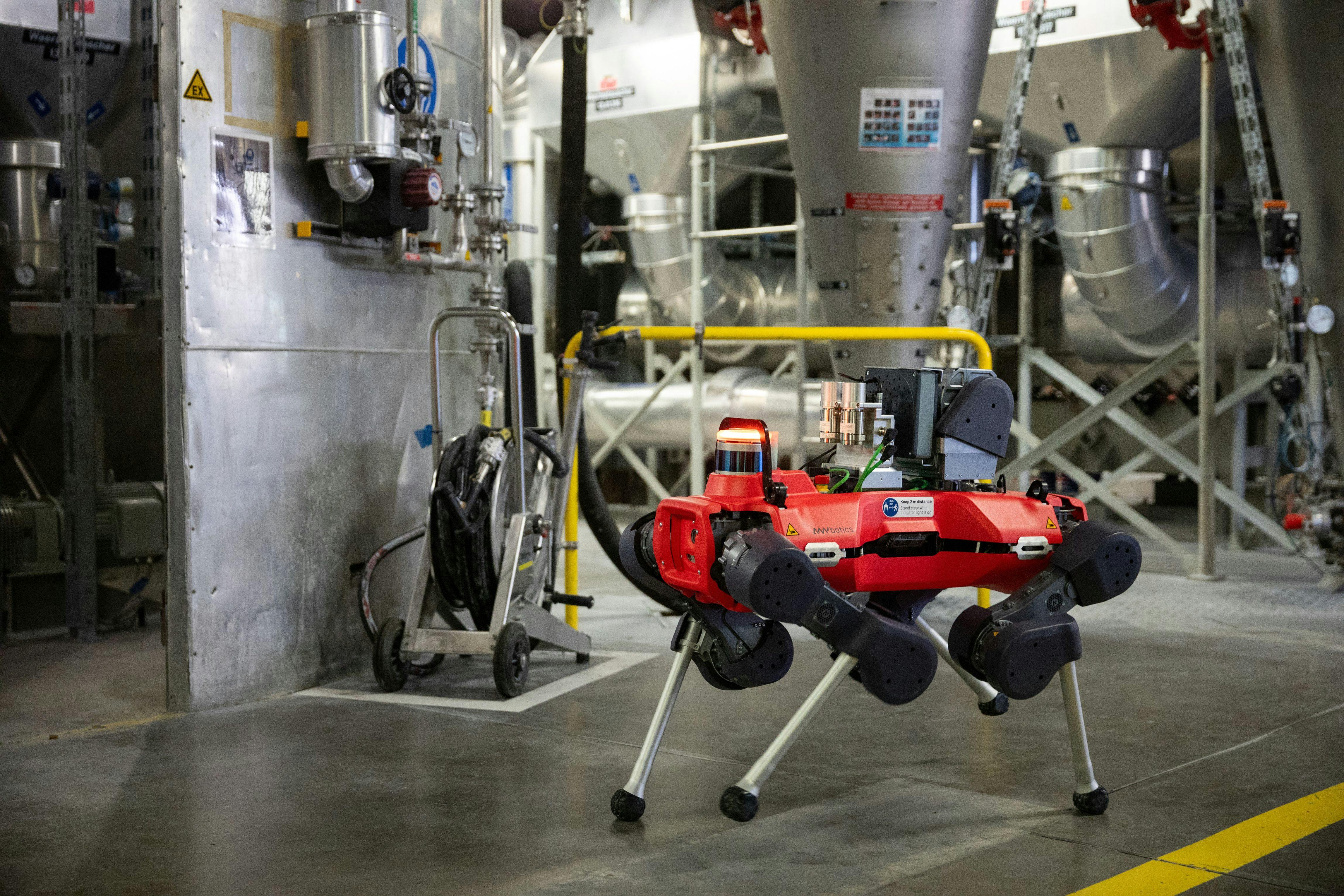 Anymal robot undertaking gas leak detection in the field.