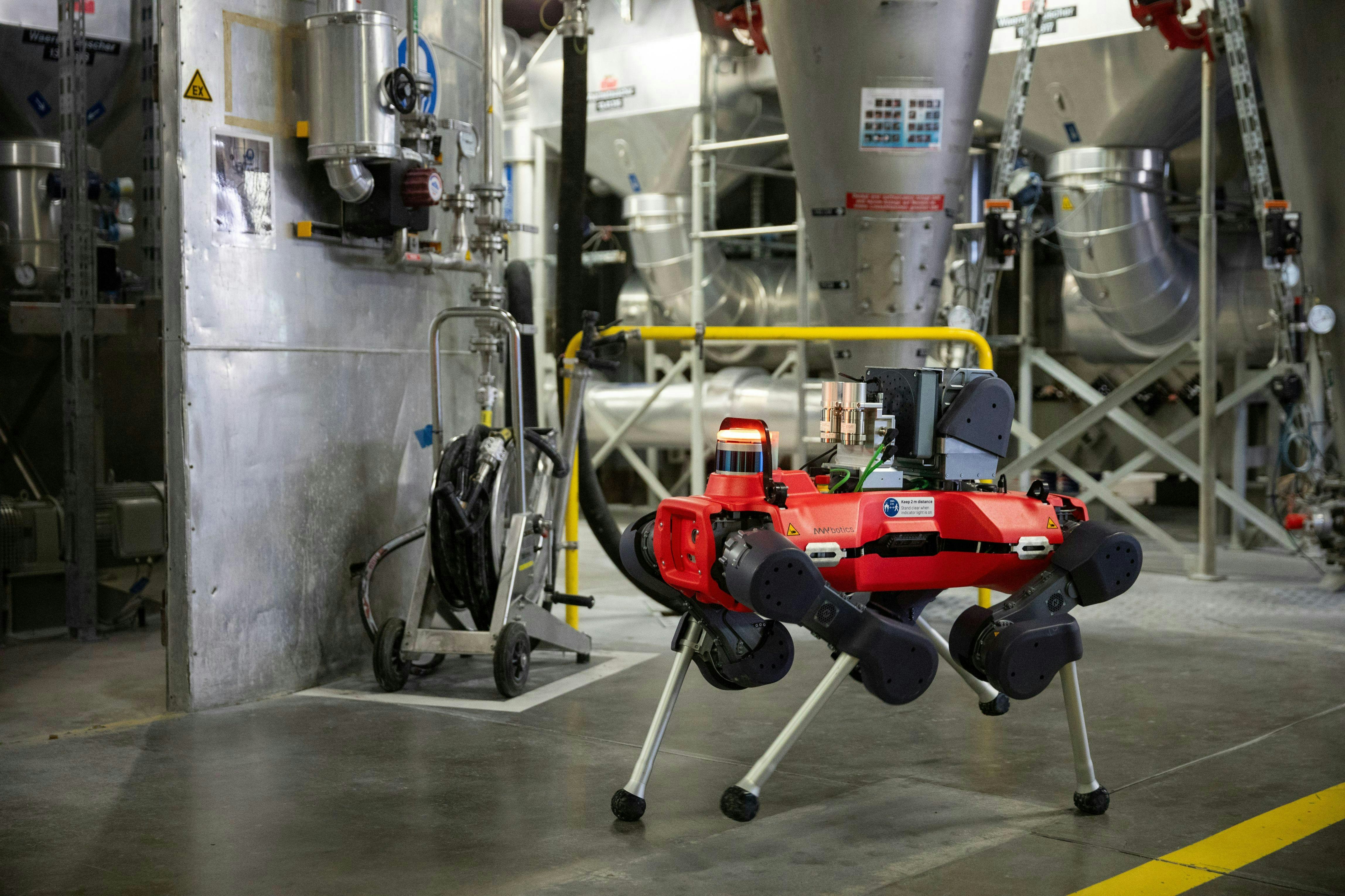 Anymal robot undertaking gas leak detection in the field.