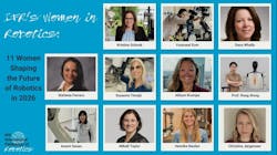 International Federation of Robotics' 11 women shaping the future of robotics in 2026 graphic with winners' headshots International Federation of Robotics' 11 women shaping the future of robotics in 2026 graphic with winners' headshots