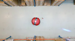 Figure 1: With a full 180° × 180° 3D field of view, acoustic detection and ranging helps mobile robots detect obstacles and people at all heights. Figure 1: With a full 180° × 180° 3D field of view, acoustic detection and ranging helps mobile robots detect obstacles and people at all heights.