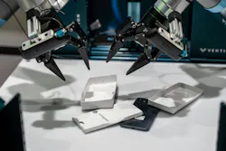 Figure 1: Universal Robots’ GTC booth showcased a robotic foundation model from Generalist AI, a UR preferred model partner. Leveraging this model, two UR robots completed a smartphone packaging task. Figure 1: Universal Robots’ GTC booth showcased a robotic foundation model from Generalist AI, a UR preferred model partner. Leveraging this model, two UR robots completed a smartphone packaging task.