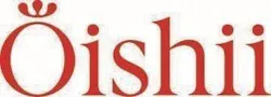Oishii Farms logo in red Oishii Farms logo in red