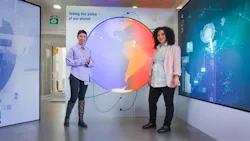 Figure 3: Joana Kamenova, commercialization officer and EPIC lead at ESA (left) and Yona Baskharoun, global industry manager for SMB, partners & academia—simulation & test, Siemens Digital Industries Software appear at the collaboration’s kick-off meeting in ESA ECSAT site. Figure 3: Joana Kamenova, commercialization officer and EPIC lead at ESA (left) and Yona Baskharoun, global industry manager for SMB, partners & academia—simulation & test, Siemens Digital Industries Software appear at the collaboration’s kick-off meeting in ESA ECSAT site.