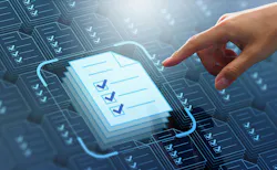 Business compliance of document management. Document or file icons and checkmark. Businessman stored documents on server according to law. Business compliance of document management. Document or file icons and checkmark. Businessman stored documents on server according to law.