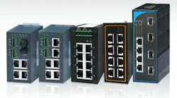 Mencom entry level DIN-rail-mount unmanaged Ethernet switch Mencom entry level DIN-rail-mount unmanaged Ethernet switch