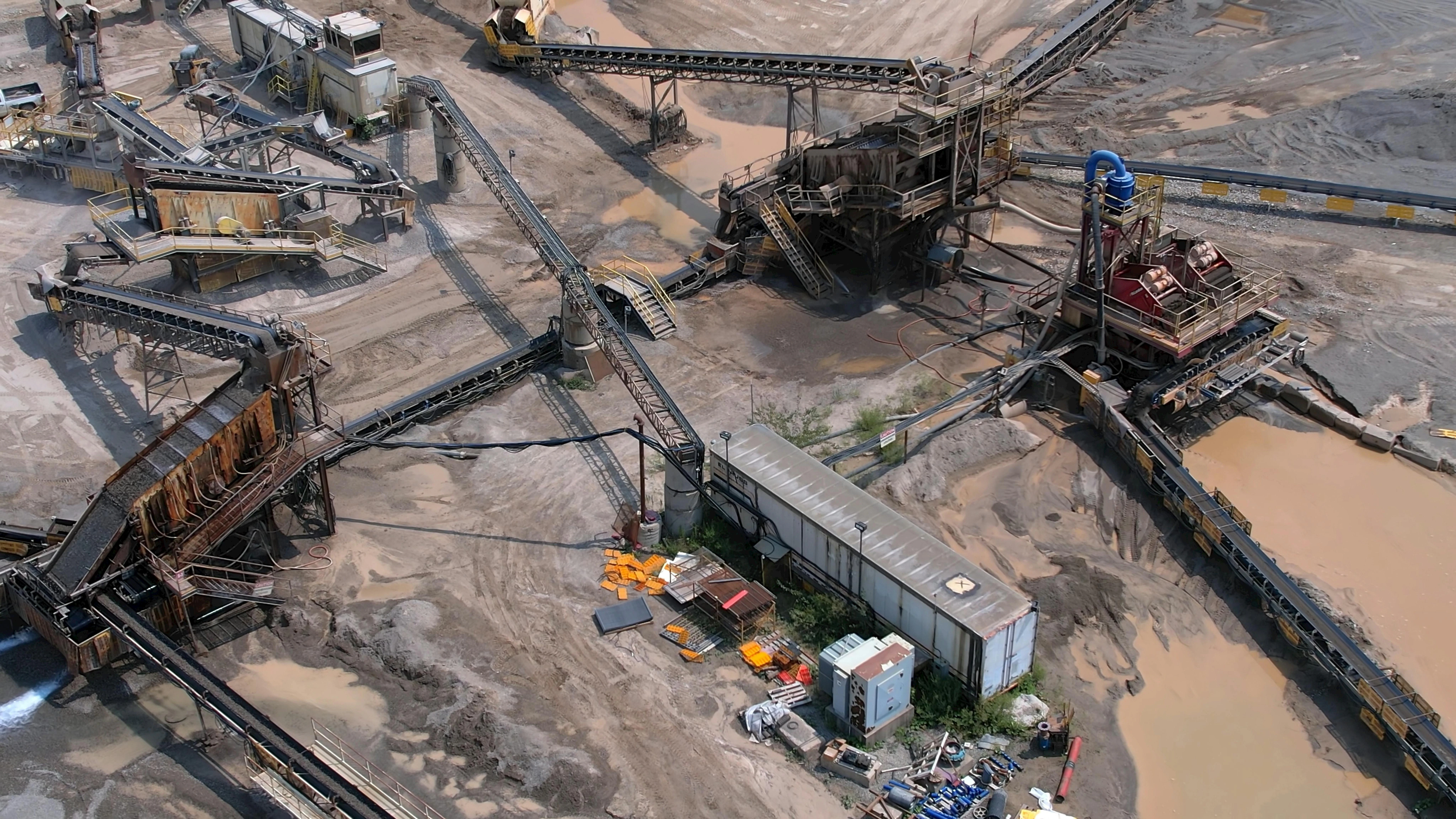 Canadian rare earth mining site. Critical rare earth minerals for technology, weapon and electric vehicles.