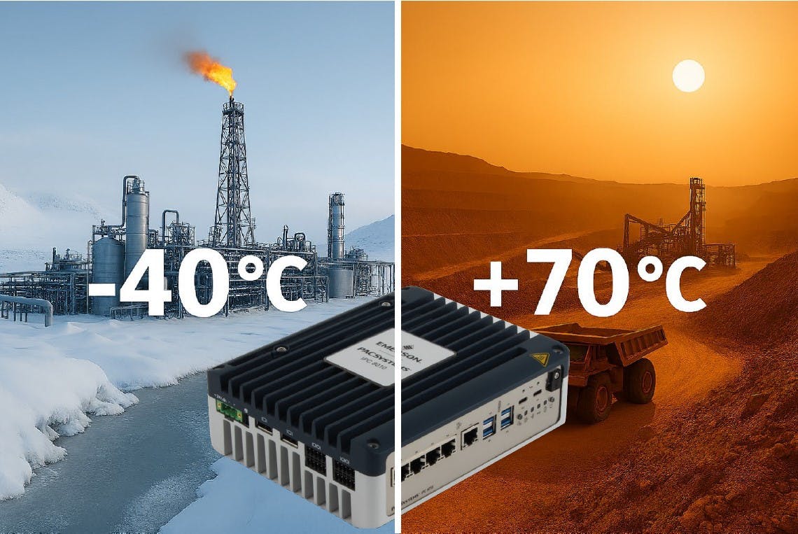 Extreme conditions of Emerson's next generation IPC: -40 degrees Celsius versus 70+ degrees Celsius