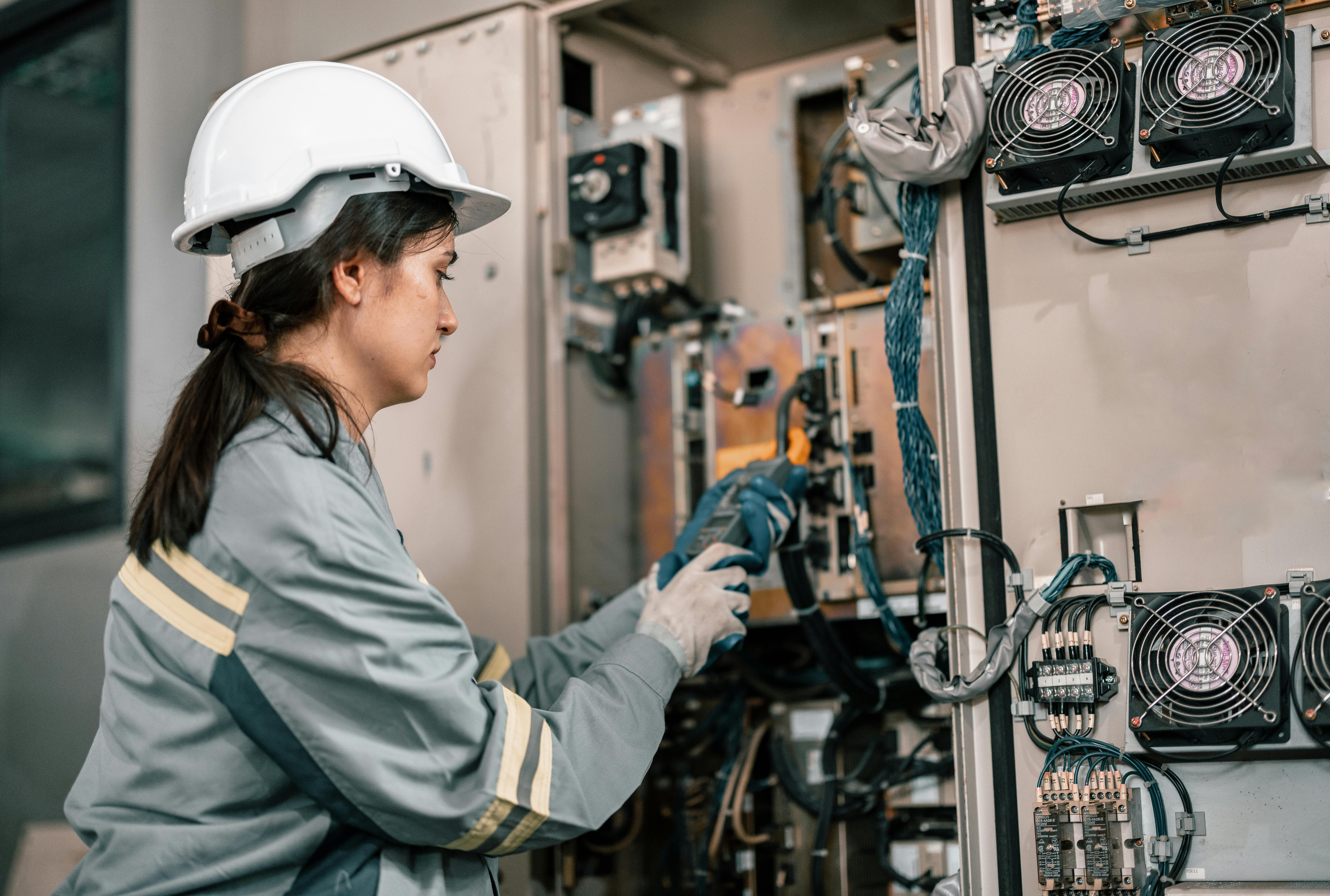 Robotic technician control automation works within accepted limits by testing operating voltages and electrical configurations.