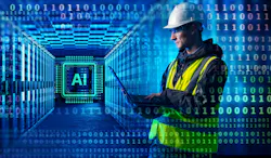 AI infrastructure engineering involves a technician inspecting data center servers, using a laptop to monitor system performance and support machine-learning operations. AI infrastructure engineering involves a technician inspecting data center servers, using a laptop to monitor system performance and support machine-learning operations.
