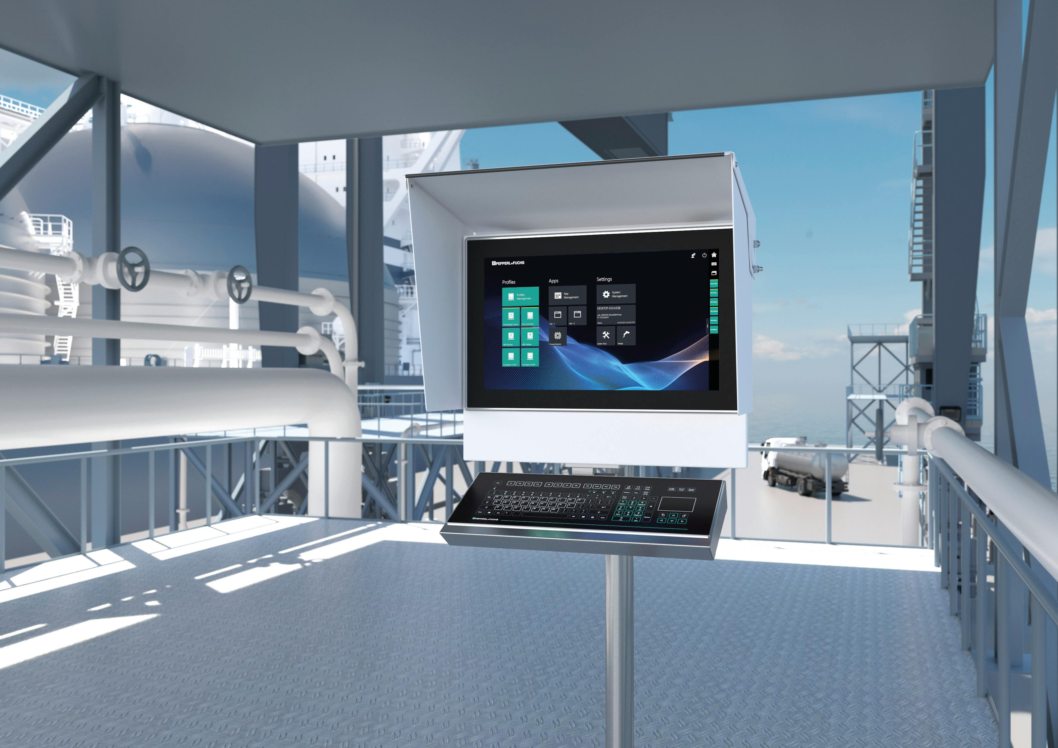 Pepperl+Fuchs VisuNet FLX series aluminum enclosure for extended temperature range