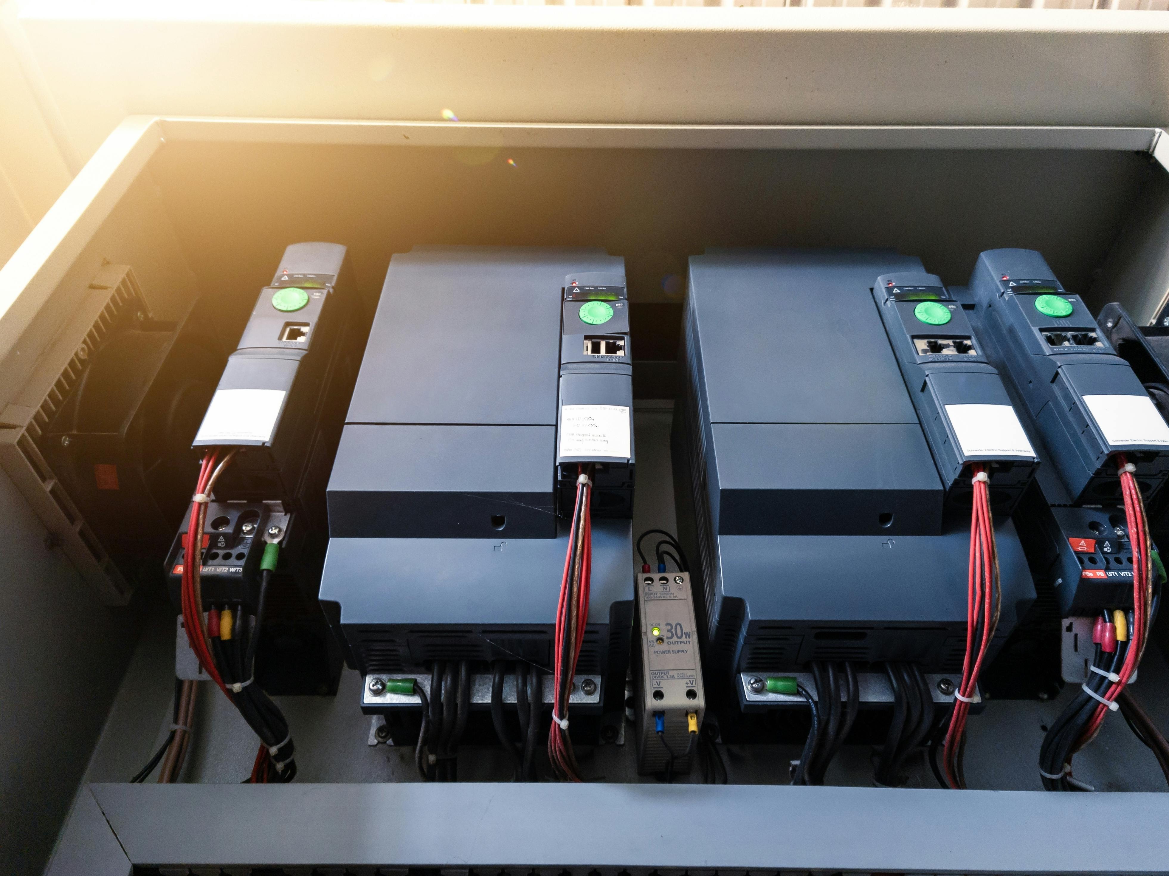 The Variable frequency drives for used to control the speed of electric motors by varying the frequency and voltage supplied to the motor