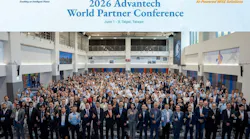 Advantech team in the exhibition hall at the 2026 Advantech World Partner Conference