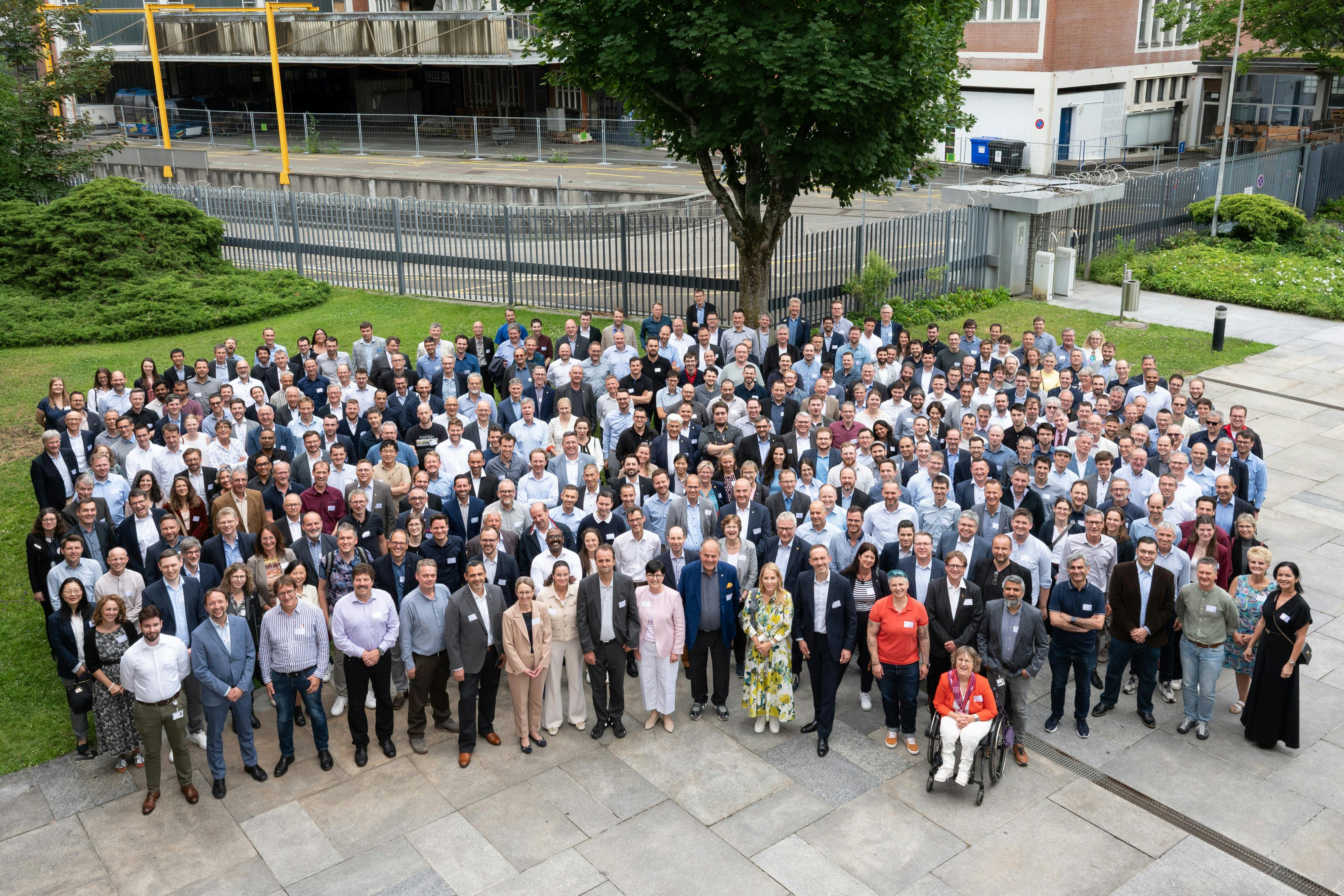 Endress+Hauser group photo at 2026 Innovators' Meeting in Basel, Switzerland.