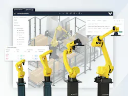 Figure 1: Vention's AI-powered automation platform enables FANUC industrial and collaborative robots to autonomously generate collision-free motion paths. Figure 1: Vention's AI-powered automation platform enables FANUC industrial and collaborative robots to autonomously generate collision-free motion paths.