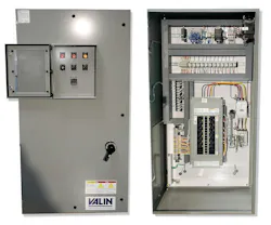 Valin's UL 508A control panel against a white background.