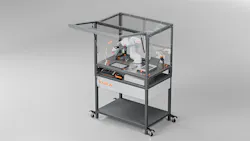 Figure 3: The iiQKA Education Cell lite cobot offers opportunities to learn the specific features of a cobot in the classroom.