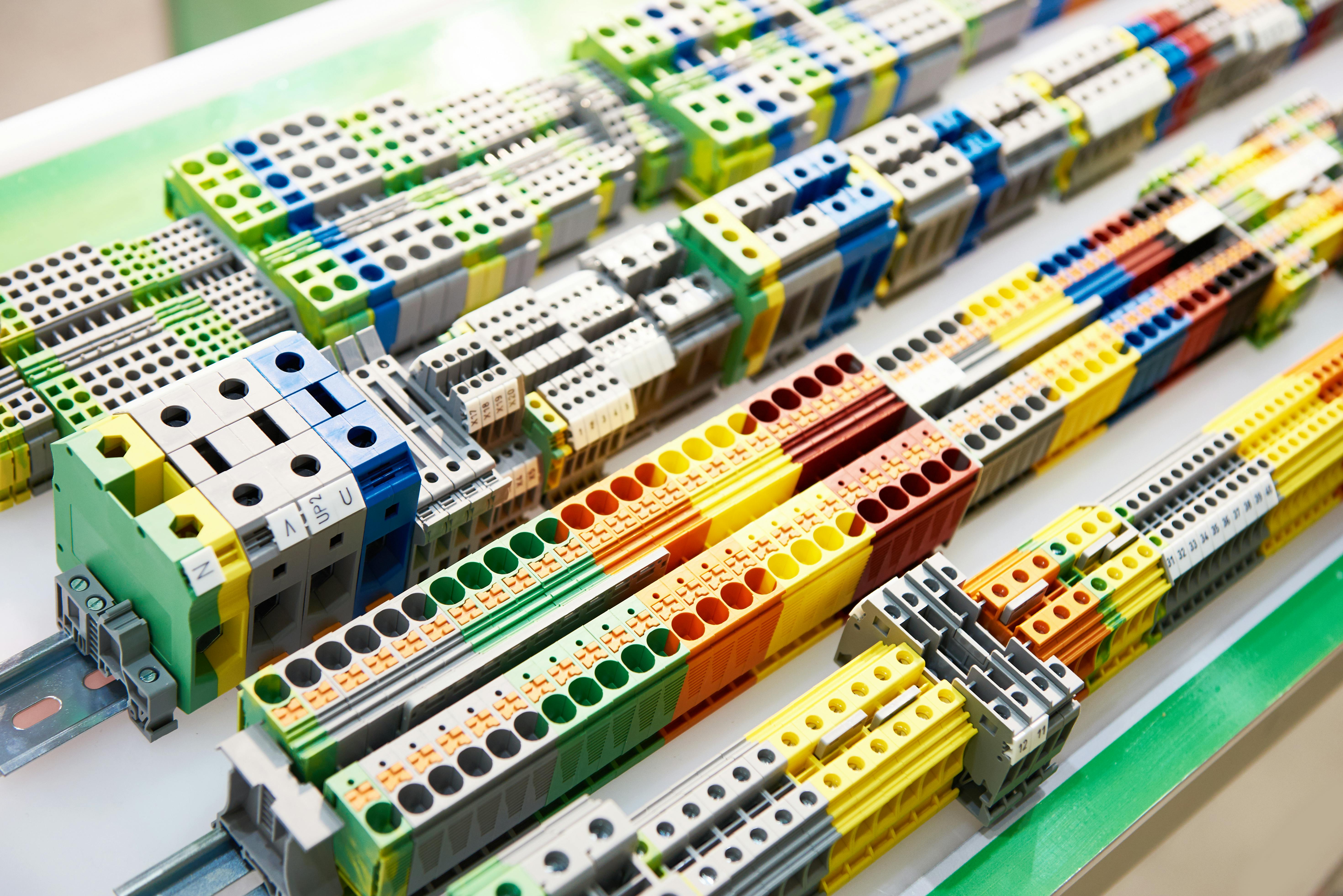 Different type din rail terminal block for electrical connector in store
