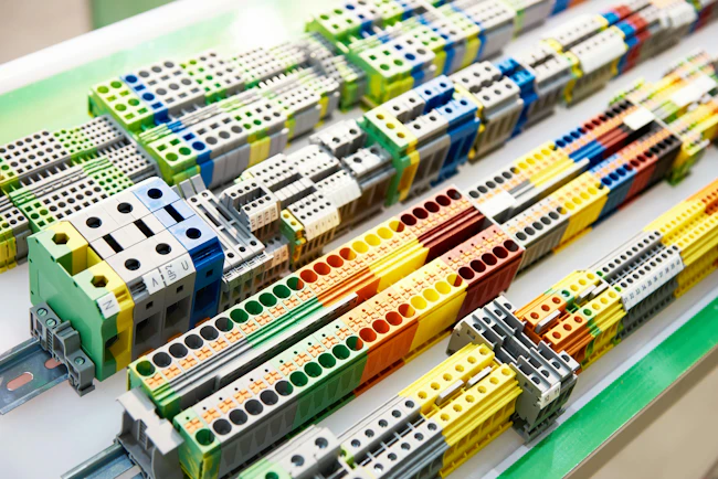 Different type din rail terminal block for electrical connector in store