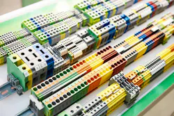 Different type din rail terminal block for electrical connector in store