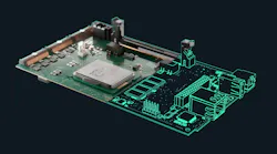 Siemens PCB Microcredential graphic on a dark blue background